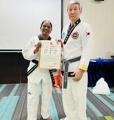 SHEETAL BALKRISHNA BHANDARI AWARDED 6TH BLACK BELT BY WORLD TAEKWONDO CHUNG DO KWAN FEDERATION